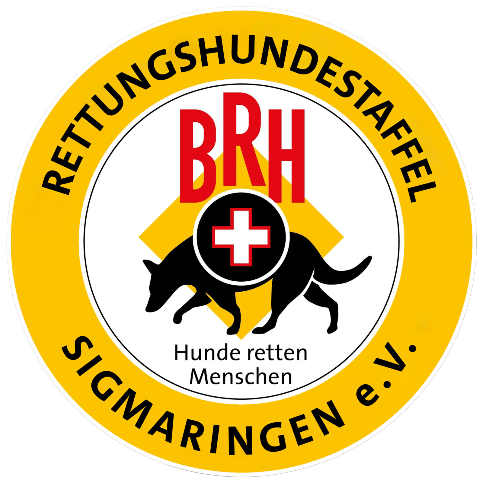 RHS Sigmaringen e.V. Bundesverband Rettungshunde Logo